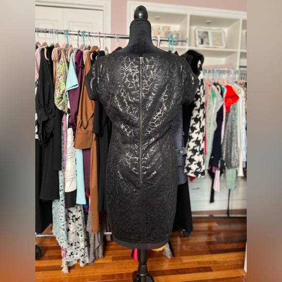 Vince Camuto Black sequins Dress Sz 10 fits as an 8 - Picture 6 of 7
